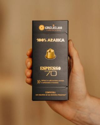 Espresso 70 od Guglielmo je esencí poctivé 100% Arabiky, která vás dostane svou hloubkou a jemností. ☕ Každá kapsle ukrývá...